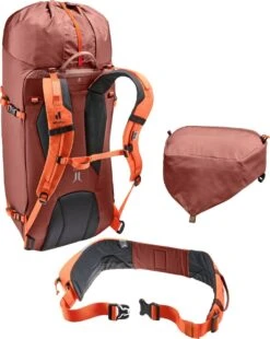 Deuter Guide 34+8 -Deuteres Shop 3361523 5912 Guide34plus8 redwood papaya D 09 1280x1280