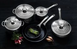 Le Creuset Stainless Steel Saucepan -Deuteres Shop 96600618000000 96600916000000 96602120000000 96600224000000 LS00001 1280x1280 2